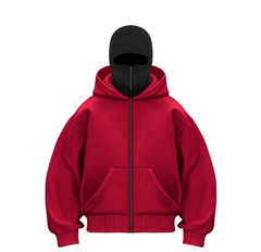 Fleece-lined Double Hood Sweater